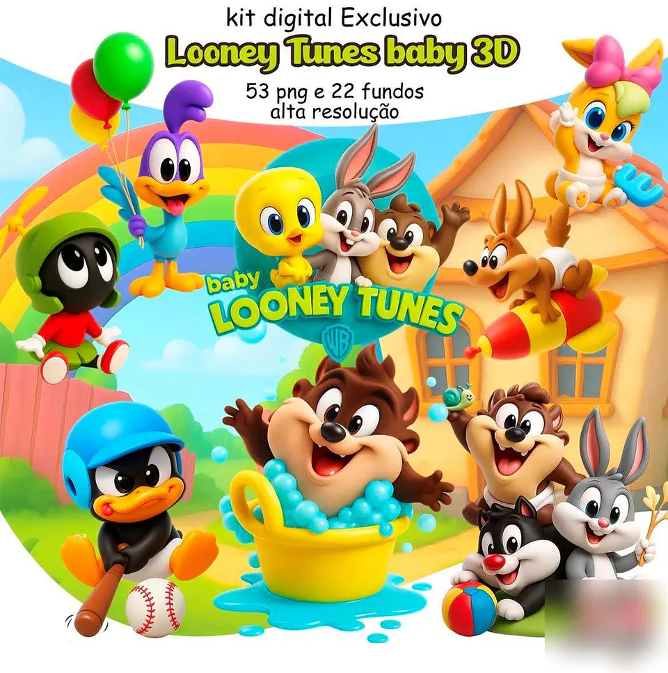Looney Tunes Baby 3D- Kit Digital 1
