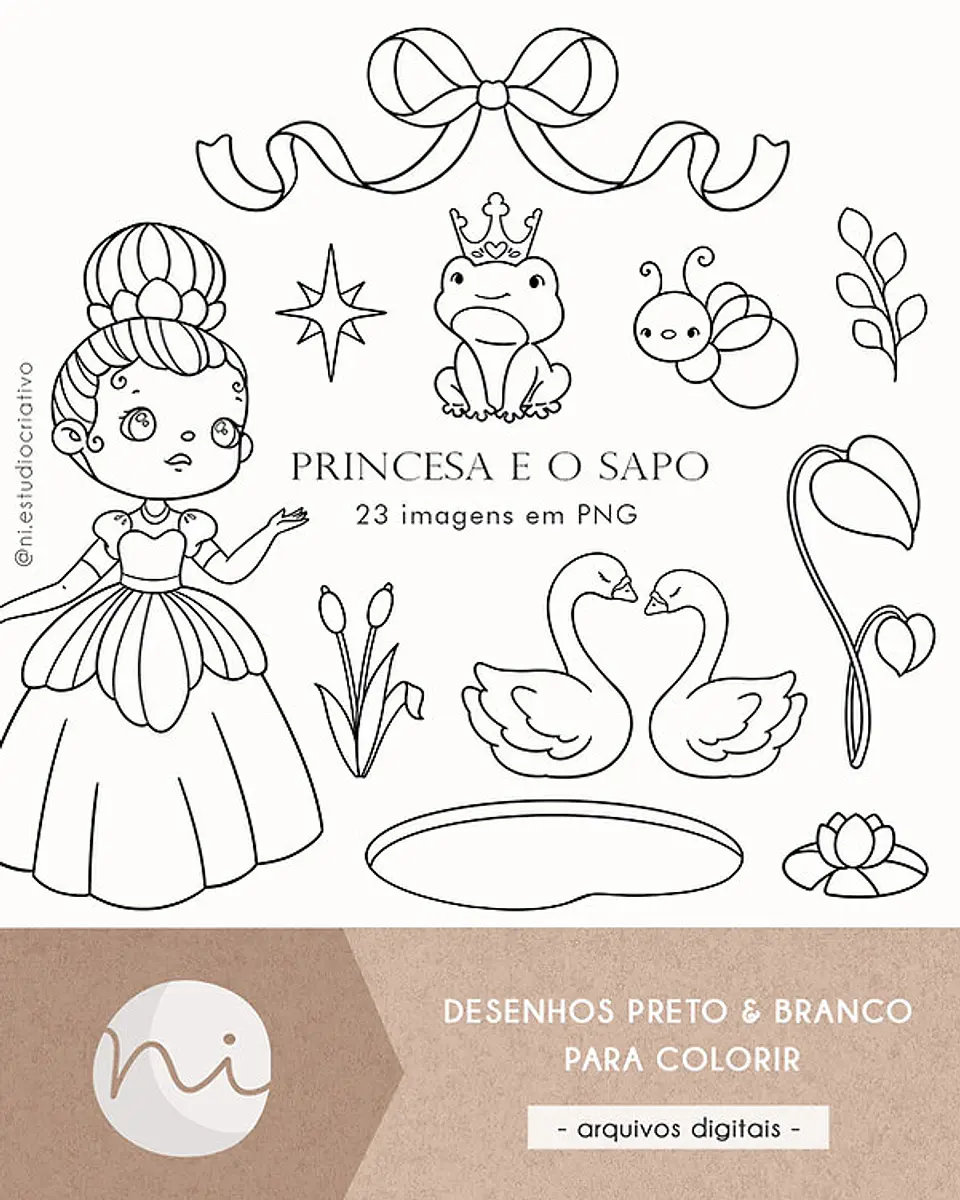 A Princesa e o Sapo PeB- Kit Digital       1