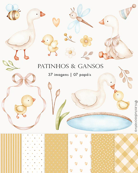 Patinhos & Gansos Amarelinho- Kit Digital 