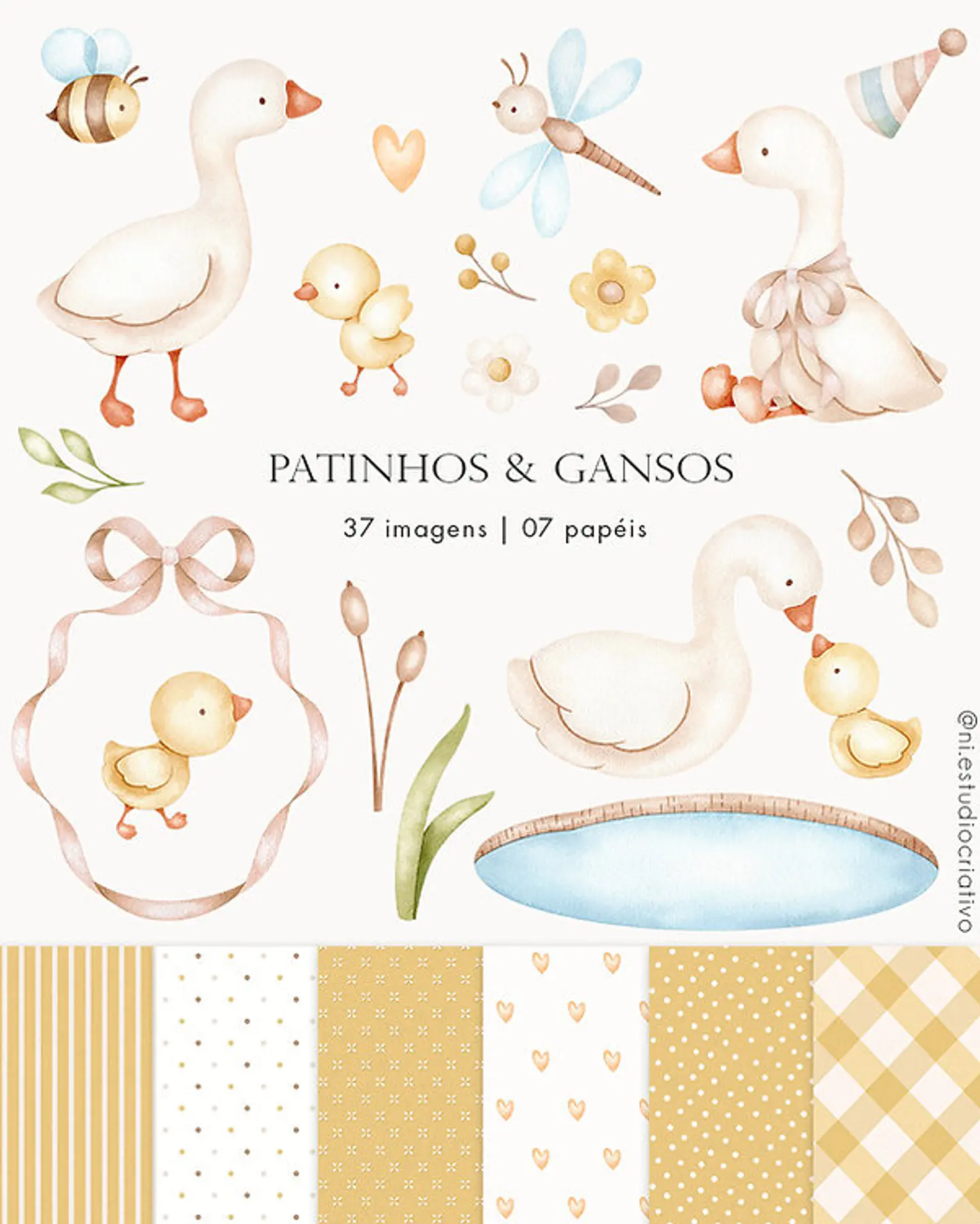 Patinhos & Gansos Amarelinho- Kit Digital  1