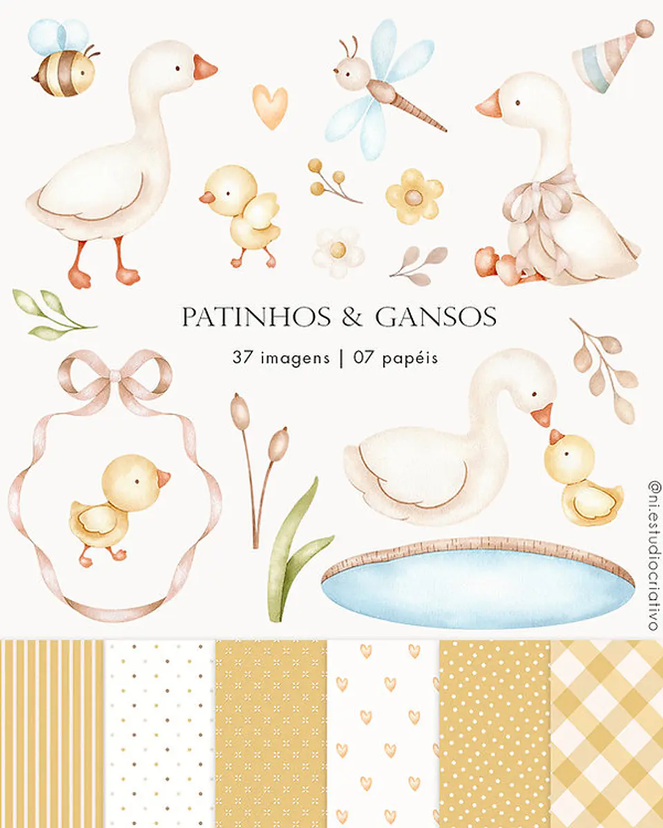 Patinhos & Gansos Amarelinho- Kit Digital  1