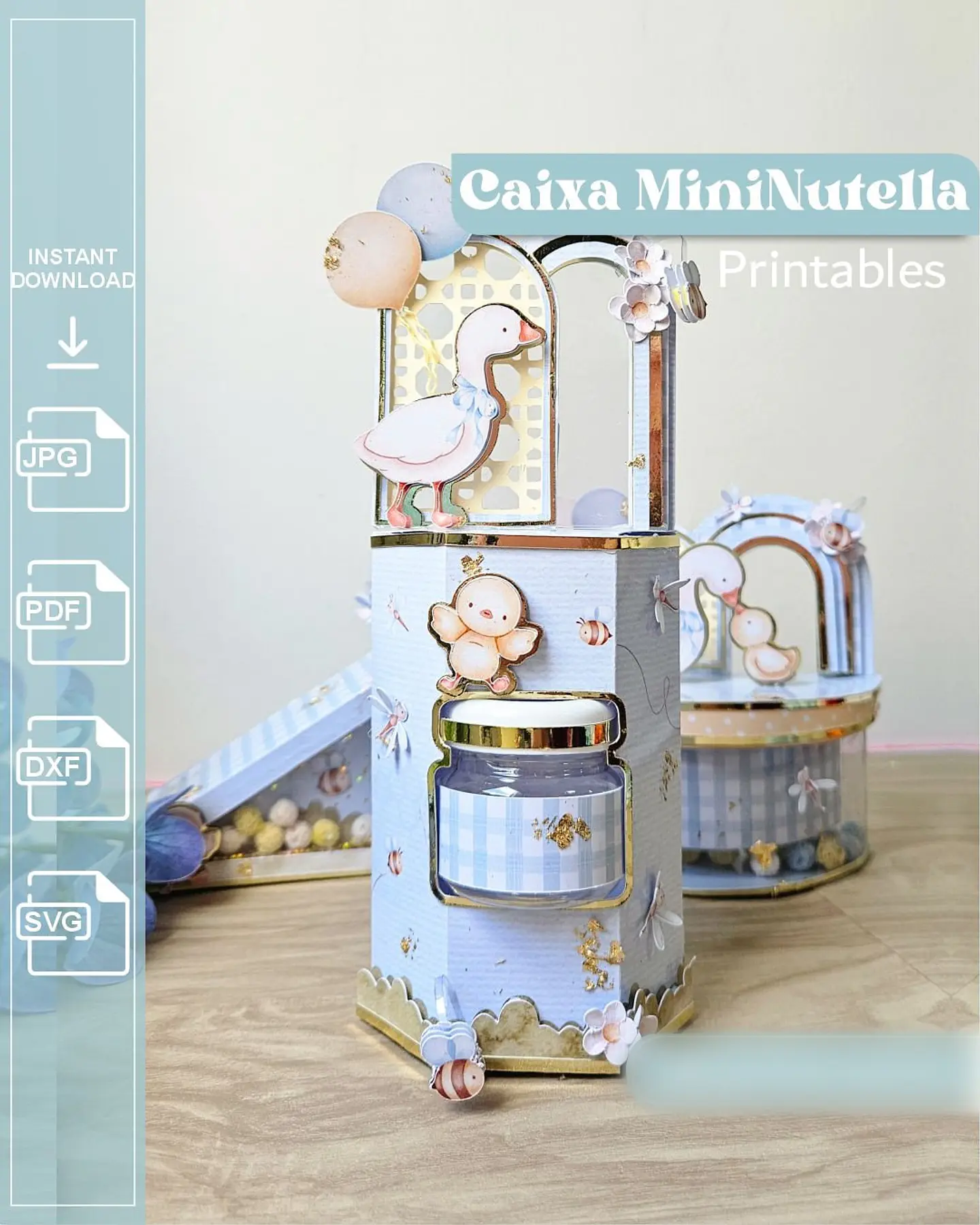 Caixa Mini Nutella - Arquivo de Corte 1