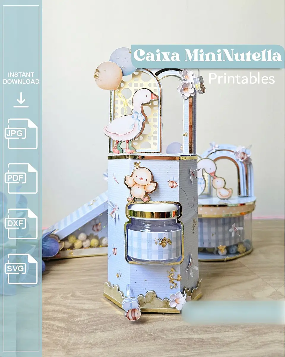 Caixa Mini Nutella - Arquivo de Corte 1