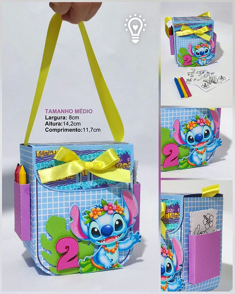 Mochila Stitch - Arquivo de Corte