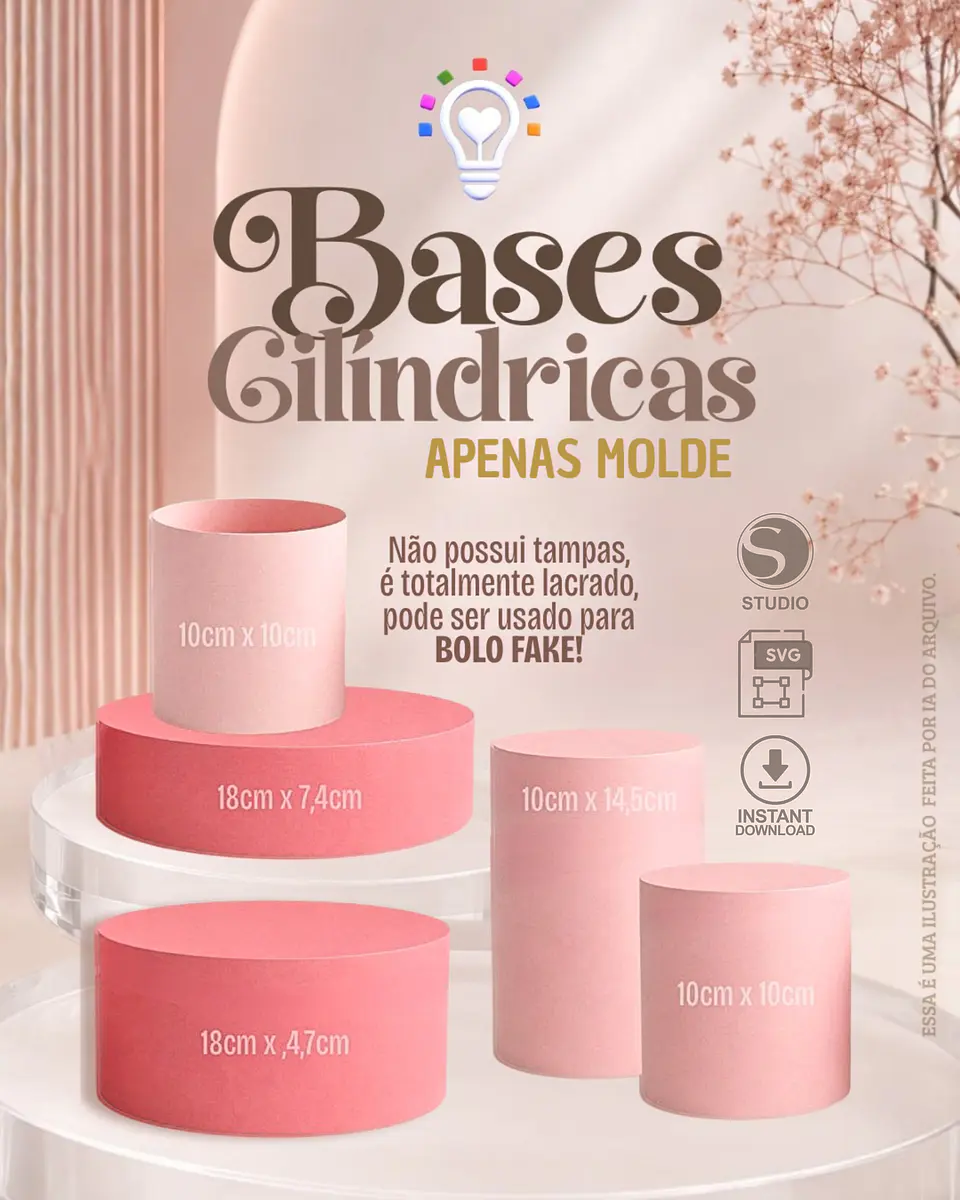 Bases Cilíndricas - Arquivo de Corte 1