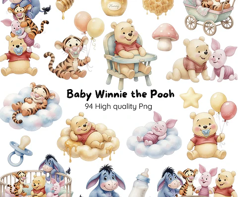 Ursinho Pooh- Kit Digital 
