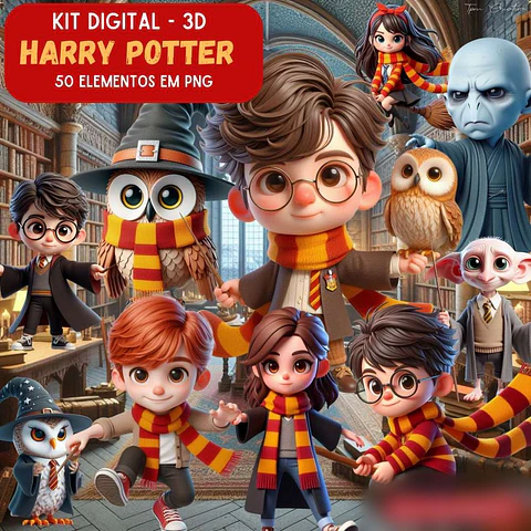 Harry Potter 3D- Kit Digital   