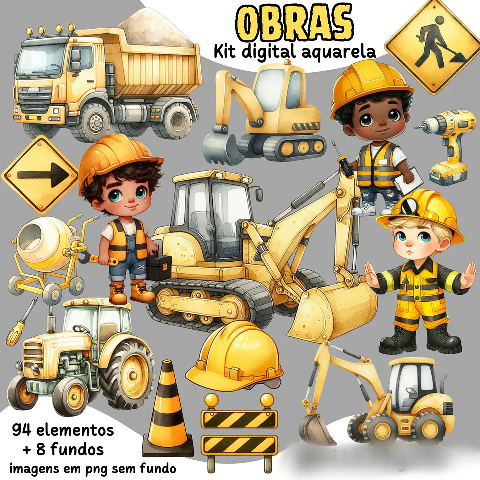 Obras aquarela- Kit Digital   1