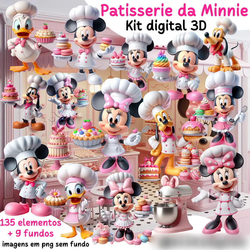 Patisserie da Minnie- Kit Digital    1