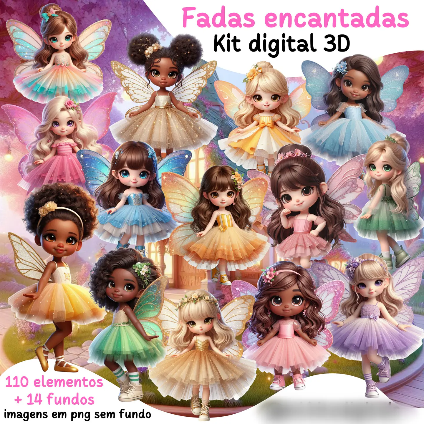 Fadas encantadas- Kit Digital     1