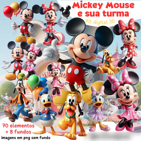 Mickey Mouse e sua turma- Kit Digital     