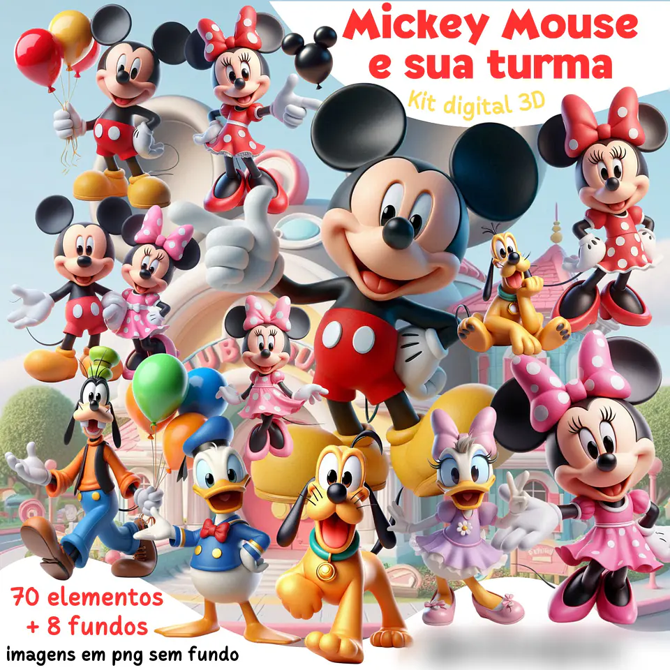Mickey Mouse e sua turma- Kit Digital      1
