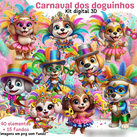   Carnaval dos Doguinhos- Kit Digital  