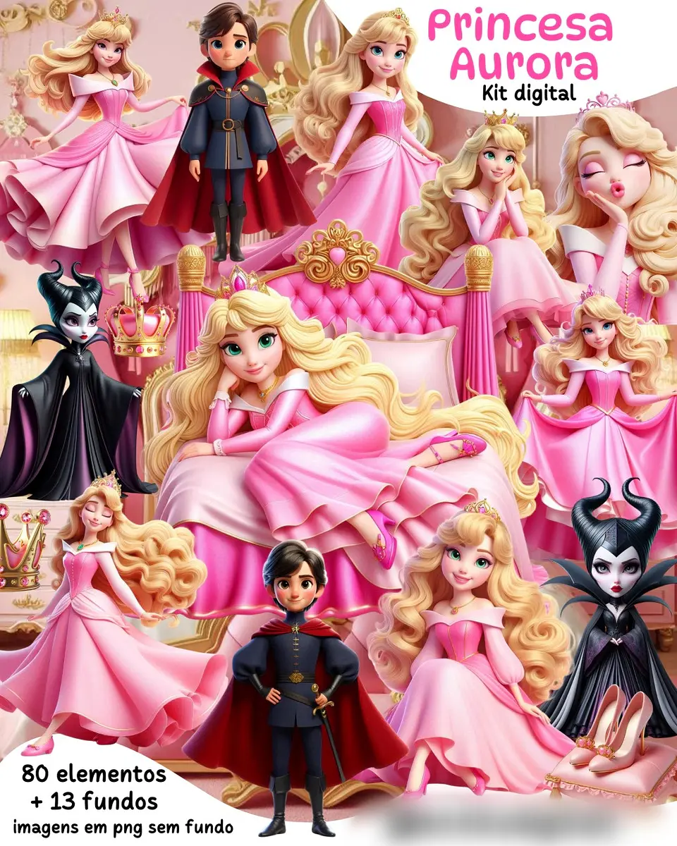 Princesa Aurora- Kit Digital   1