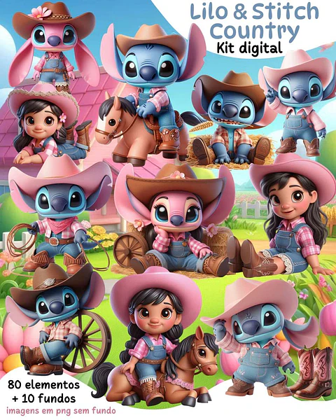 Lilo e Stitch  Country- Kit Digital   