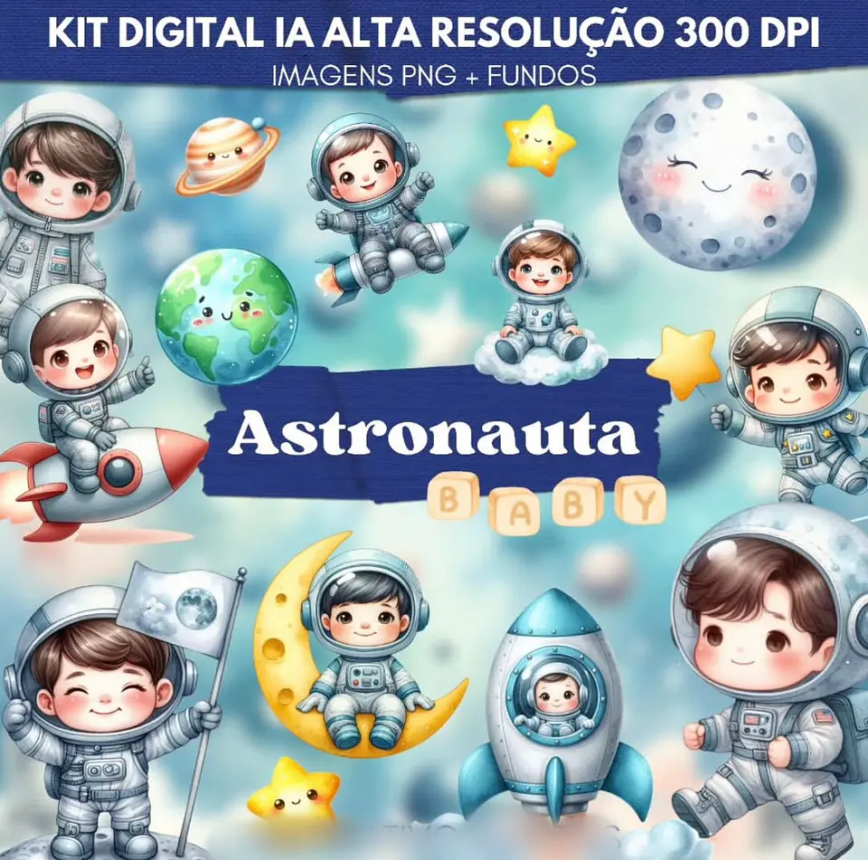 ASTRONAUTA BABY- Kit Digital  1