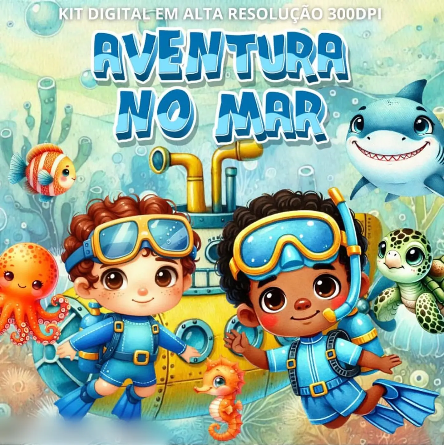 AVENTURA NO MAR AZUL- Kit Digital   1