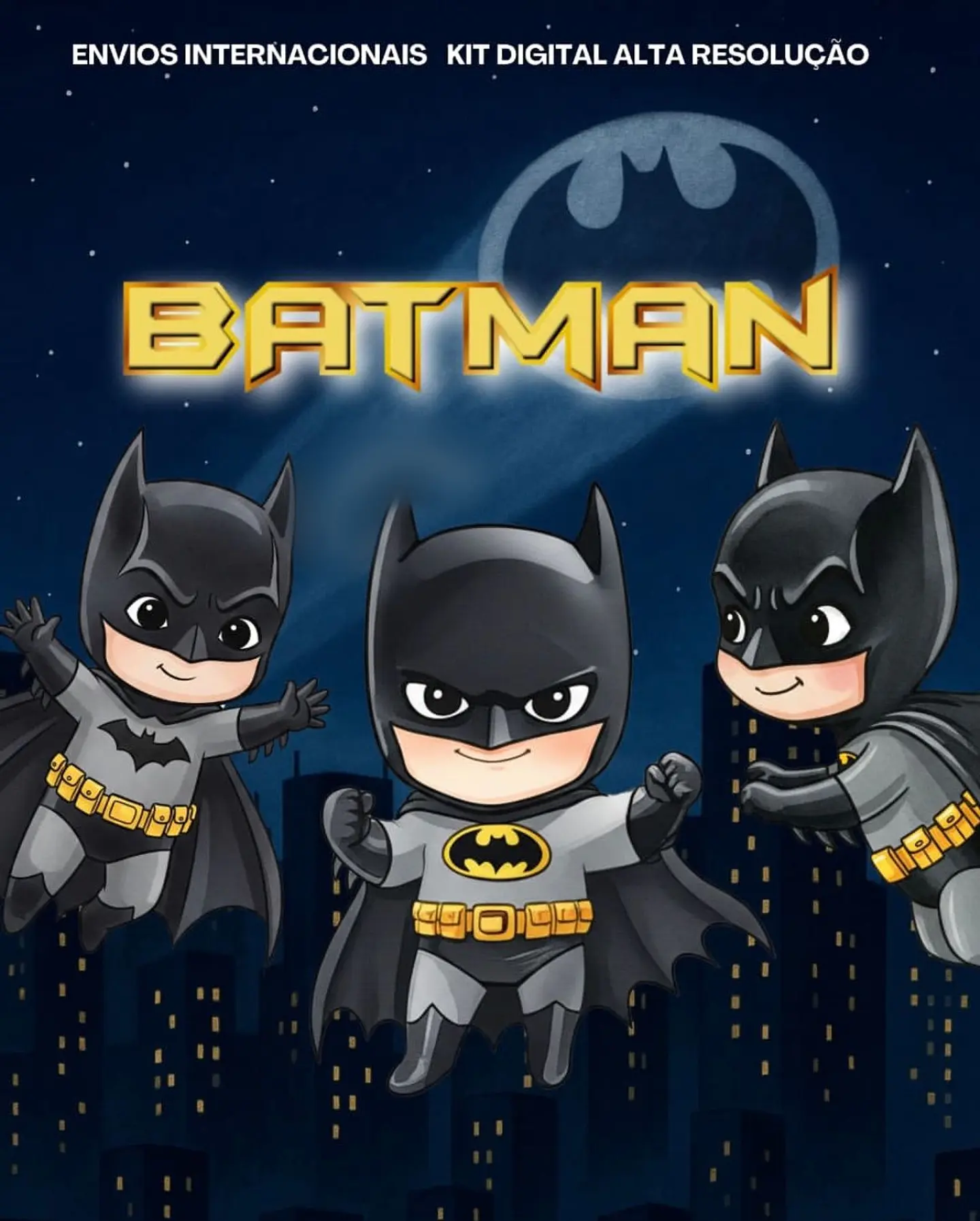 BATMAN AQUARELA- Kit Digital  1