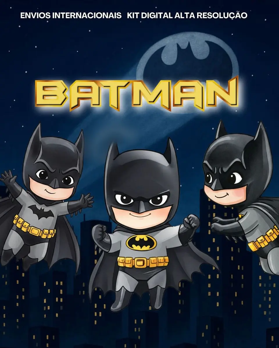 BATMAN AQUARELA- Kit Digital  1