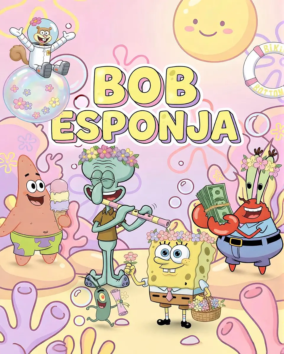 BOB ESPONJA CANDY COLOR- Kit Digital    1