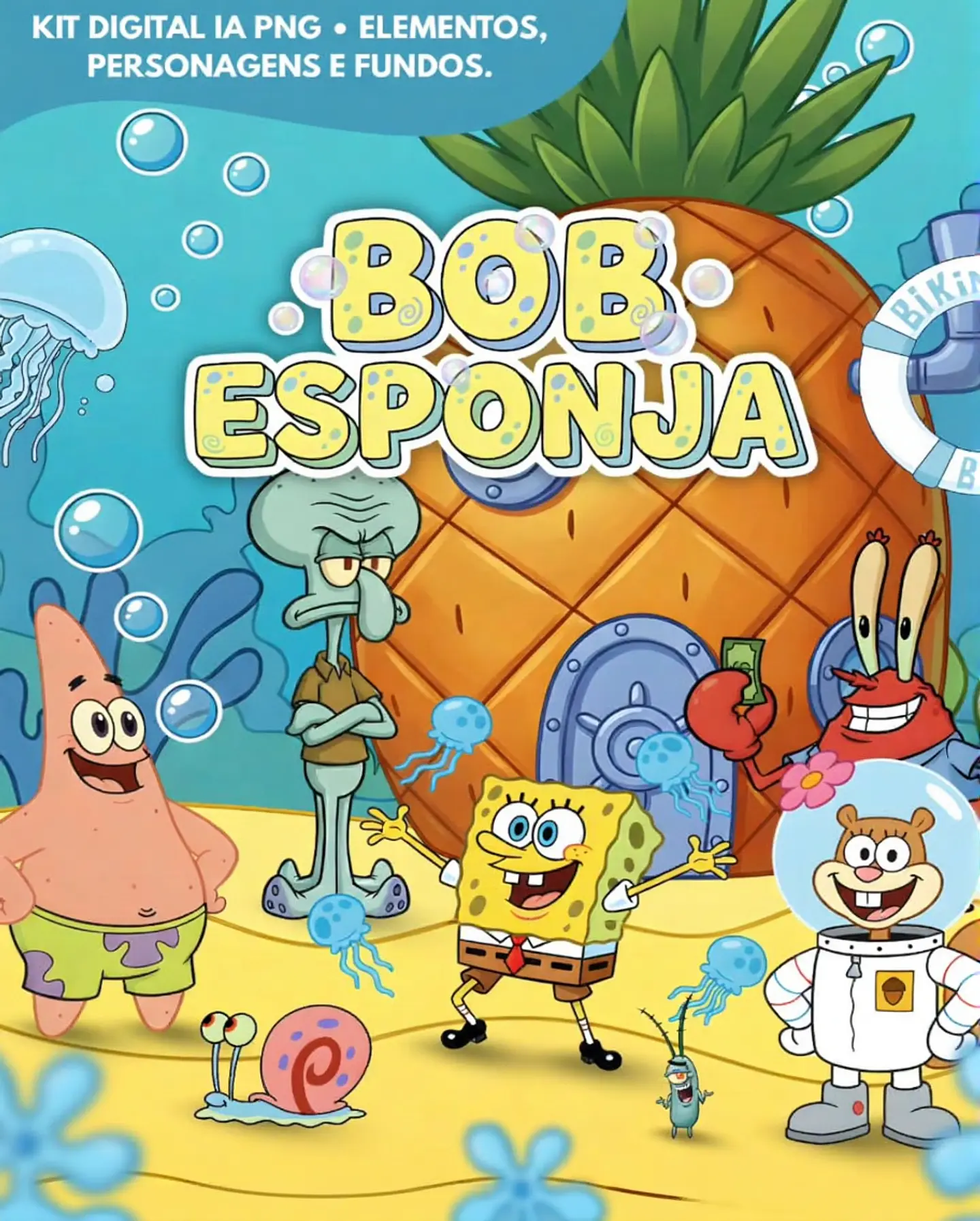 BOB ESPONJA TRADICIONAL- Kit Digital    1