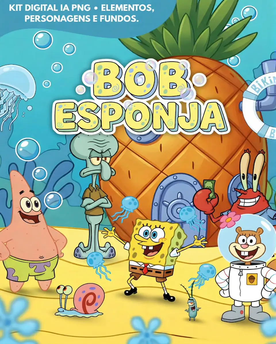 BOB ESPONJA TRADICIONAL- Kit Digital    1