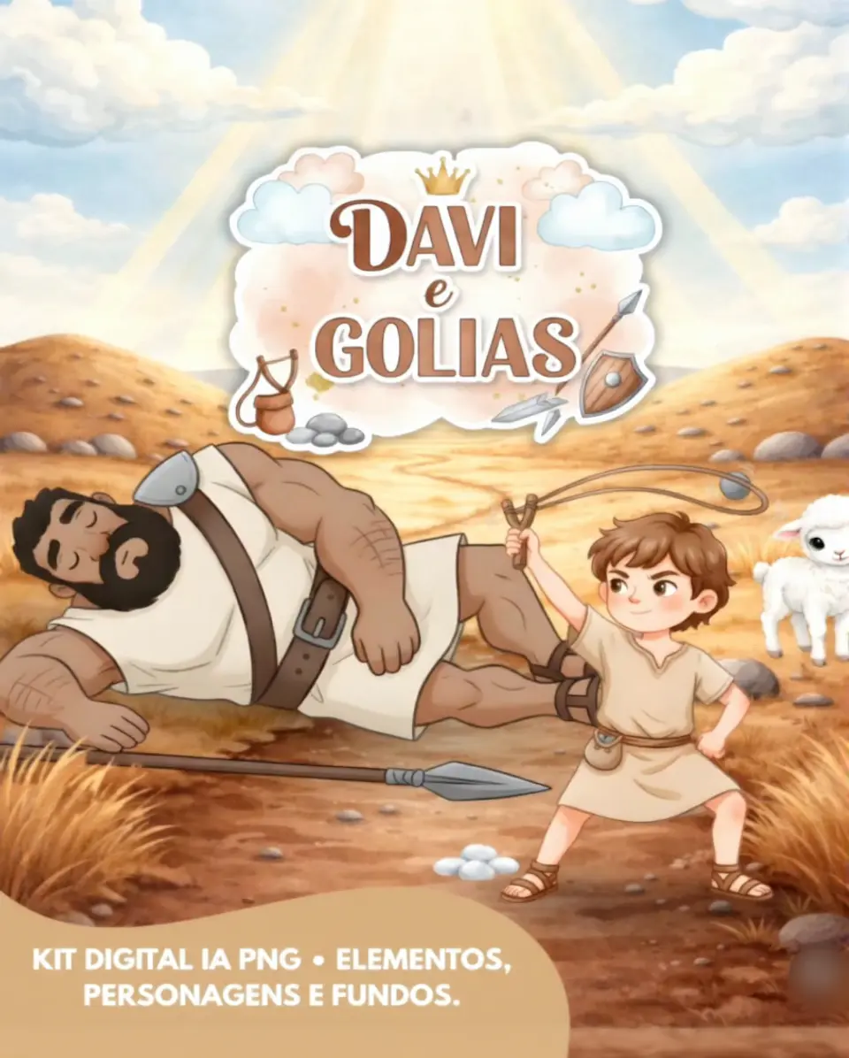 DAVI E GOLIAS AQUARELA- Kit Digital  1