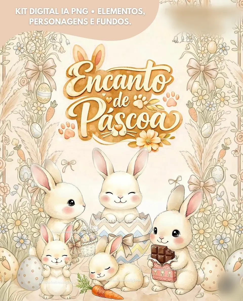 Encanto de Páscoa- Kit Digital   1