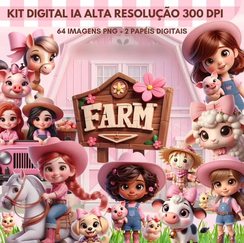 FAZENDINHA ROSA- Kit Digital    1