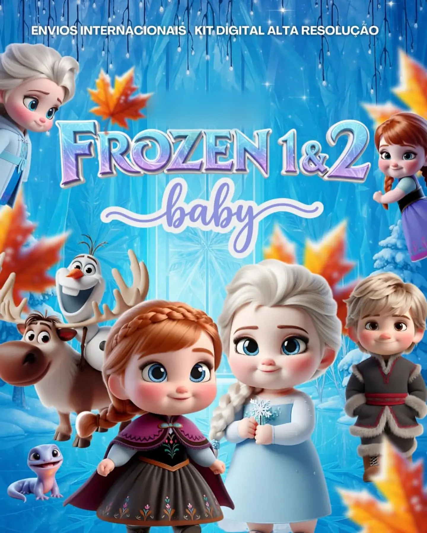 FROZEN 1 e 2 BABY- Kit Digital 1