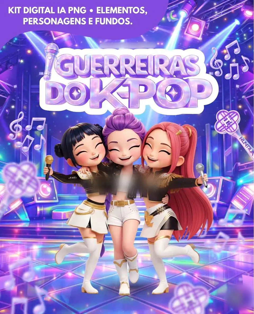 GUERREIRAS DO KPOP- Kit Digital   1