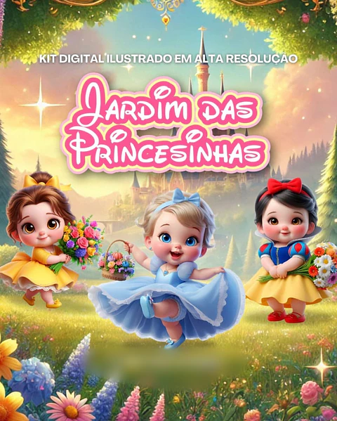 JARDIM DAS PRINCESAS BABY- Kit Digital 