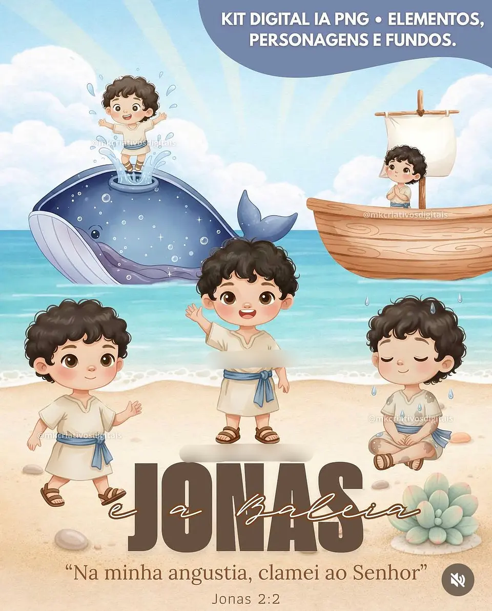 Jonas e a Baleia- Kit Digital   1