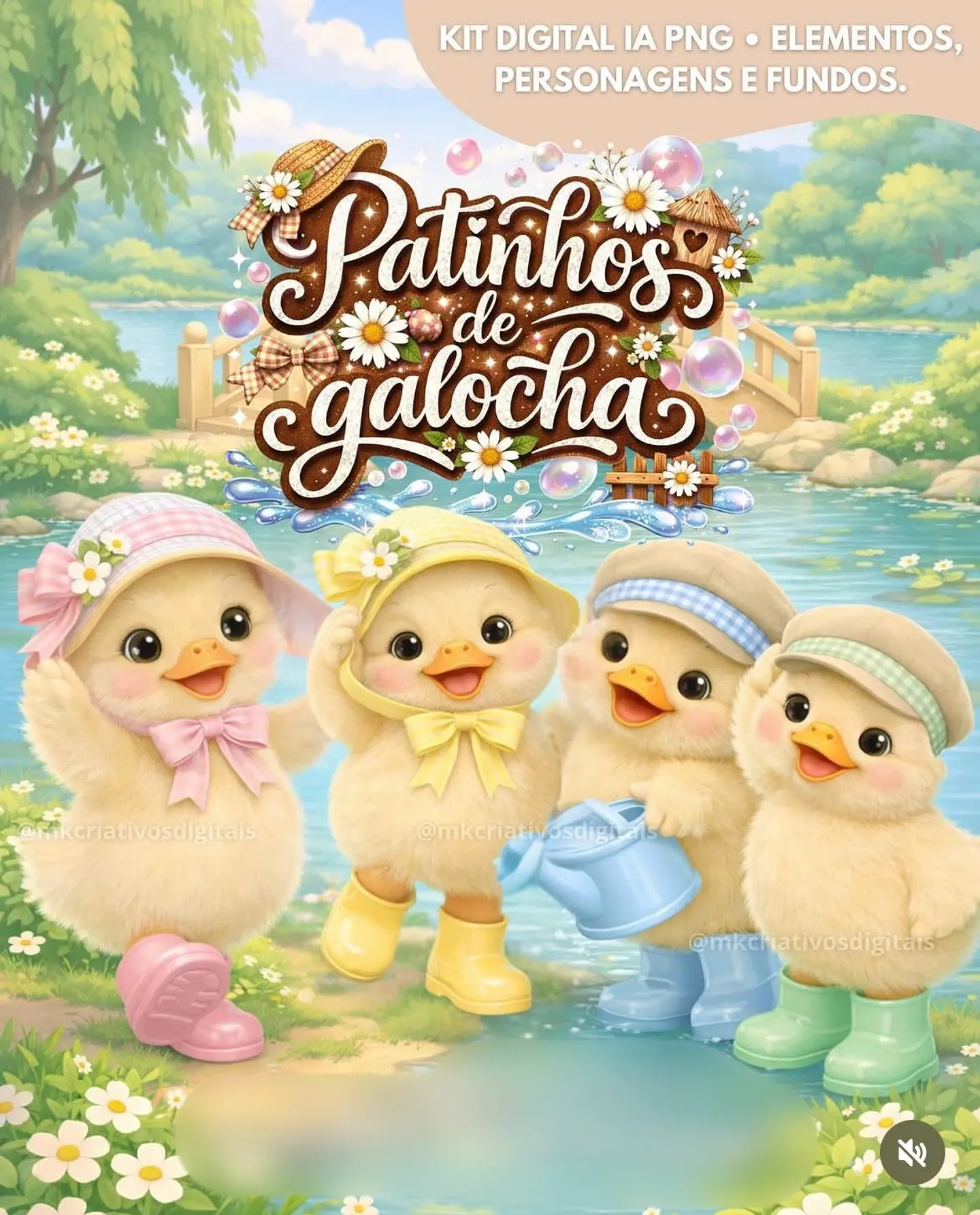 Patinho de Galocha- Kit Digital   1