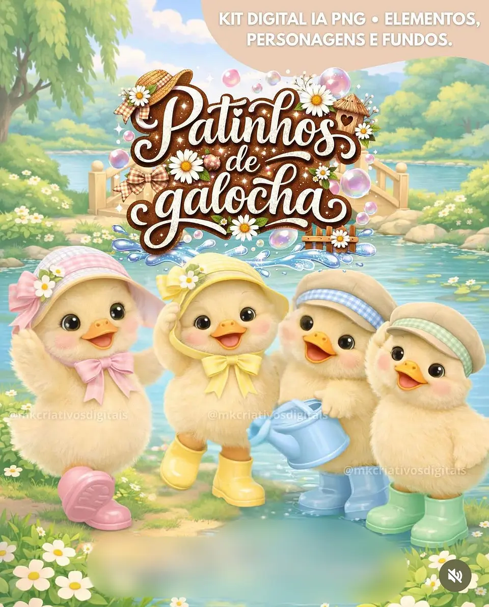 Patinho de Galocha- Kit Digital   1