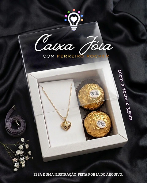 Caixa Joia + Ferrero Rocher - Arquivo de Corte