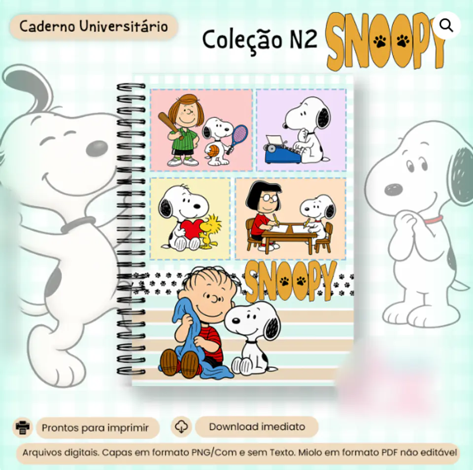 Caderno Universitário - Coleção Snoopy 1