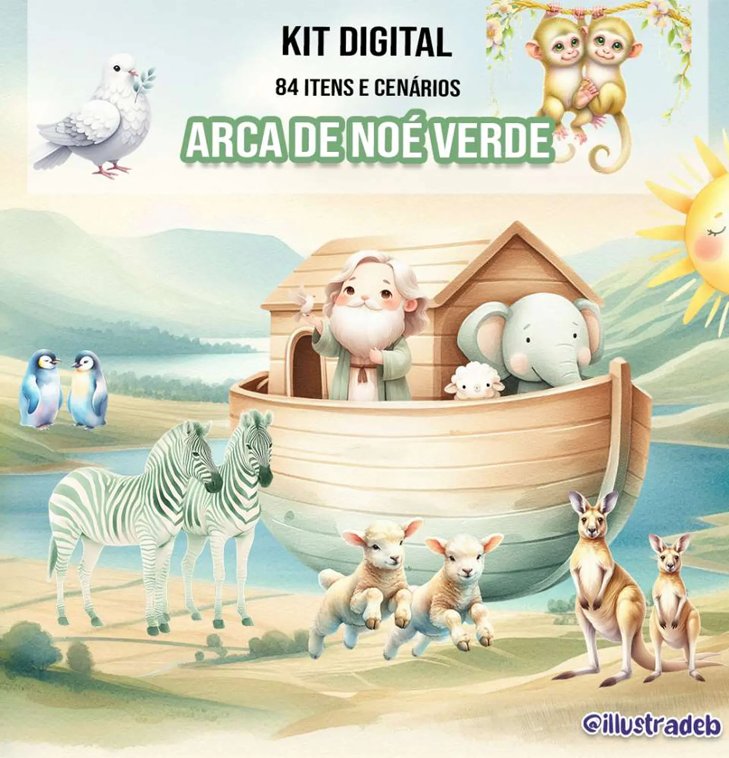 Arca de Noé Verde- Kit Digital 1