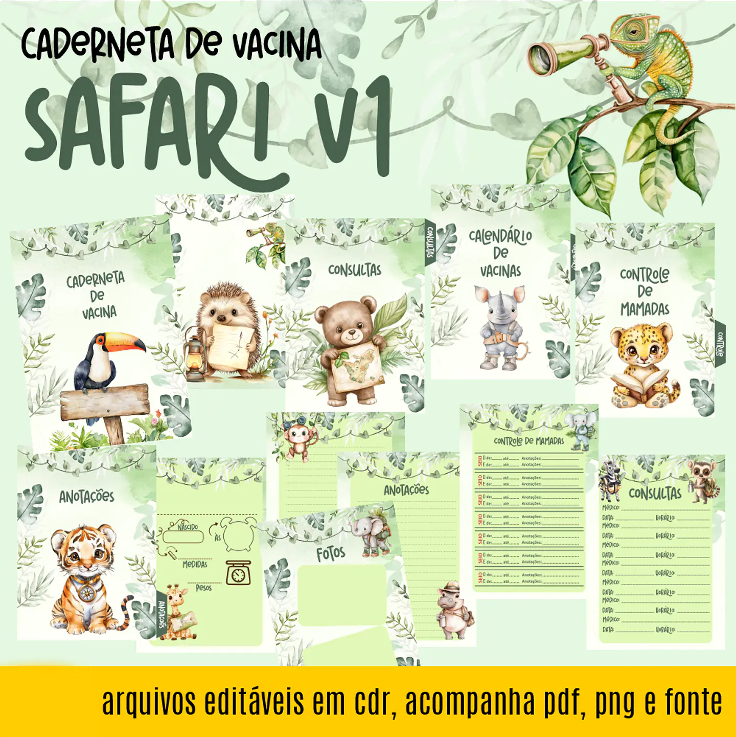 Caderneta Safari 1