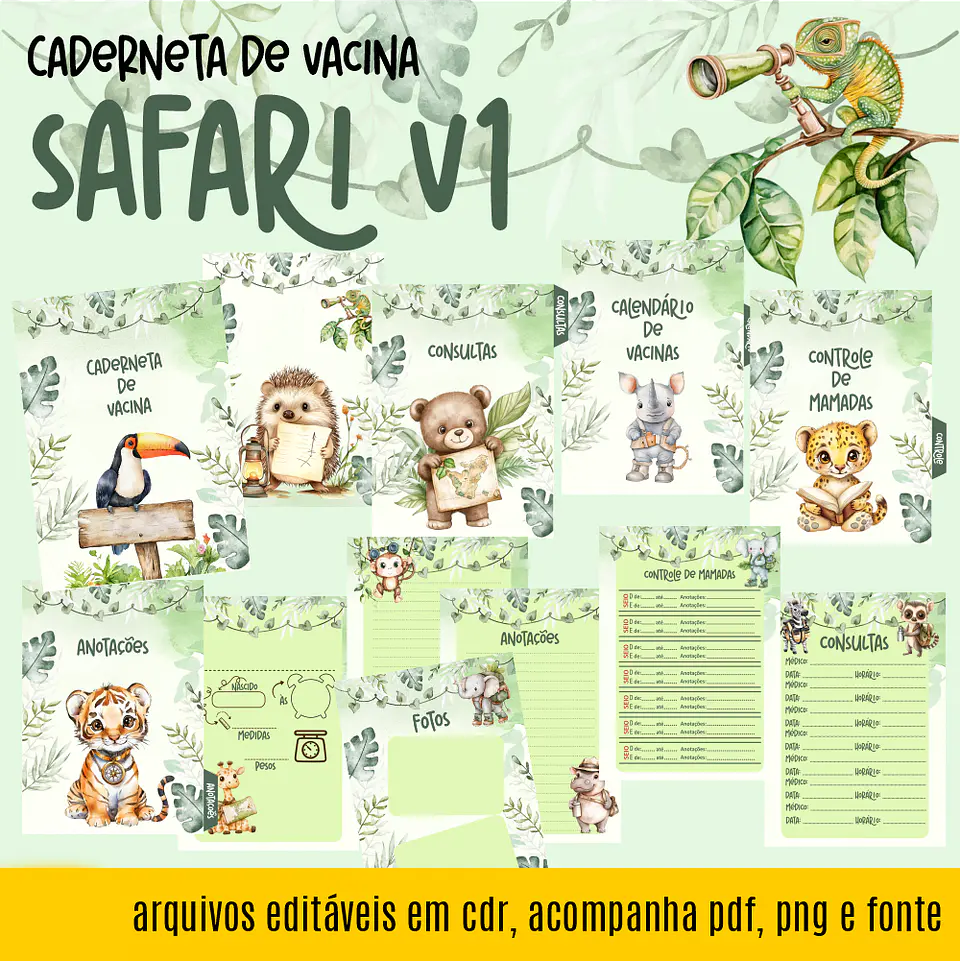 Caderneta Safari 1