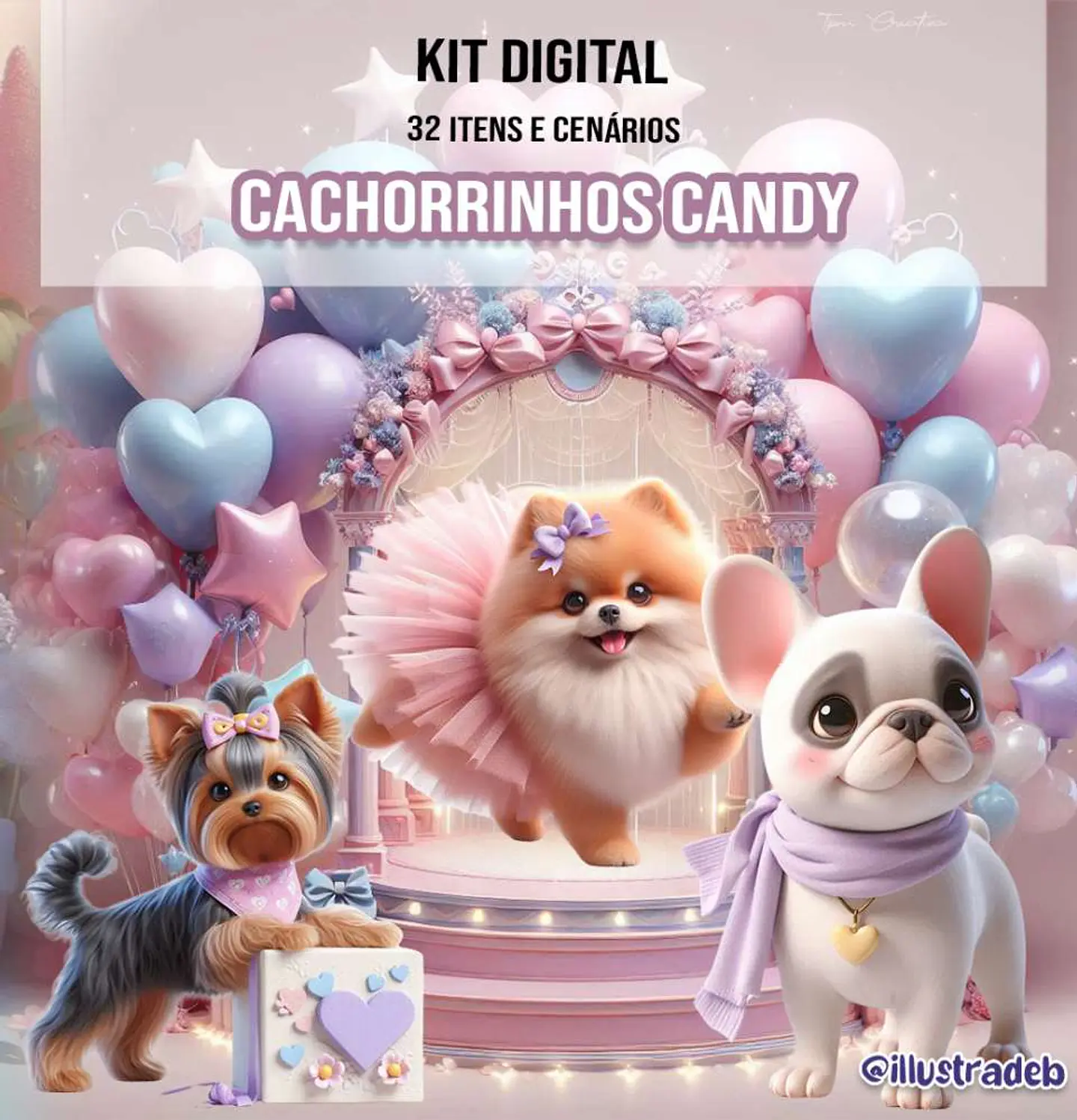 Cachorrinhos  Candy- Kit Digital  1