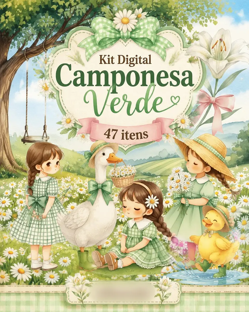 Camponesa Verde- Kit Digital   1