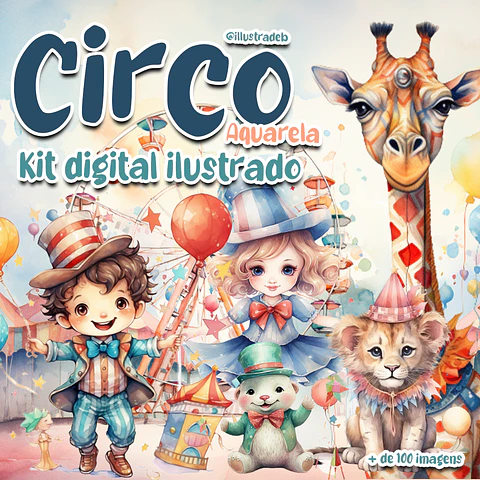 Circo Aquarela- Kit Digital  