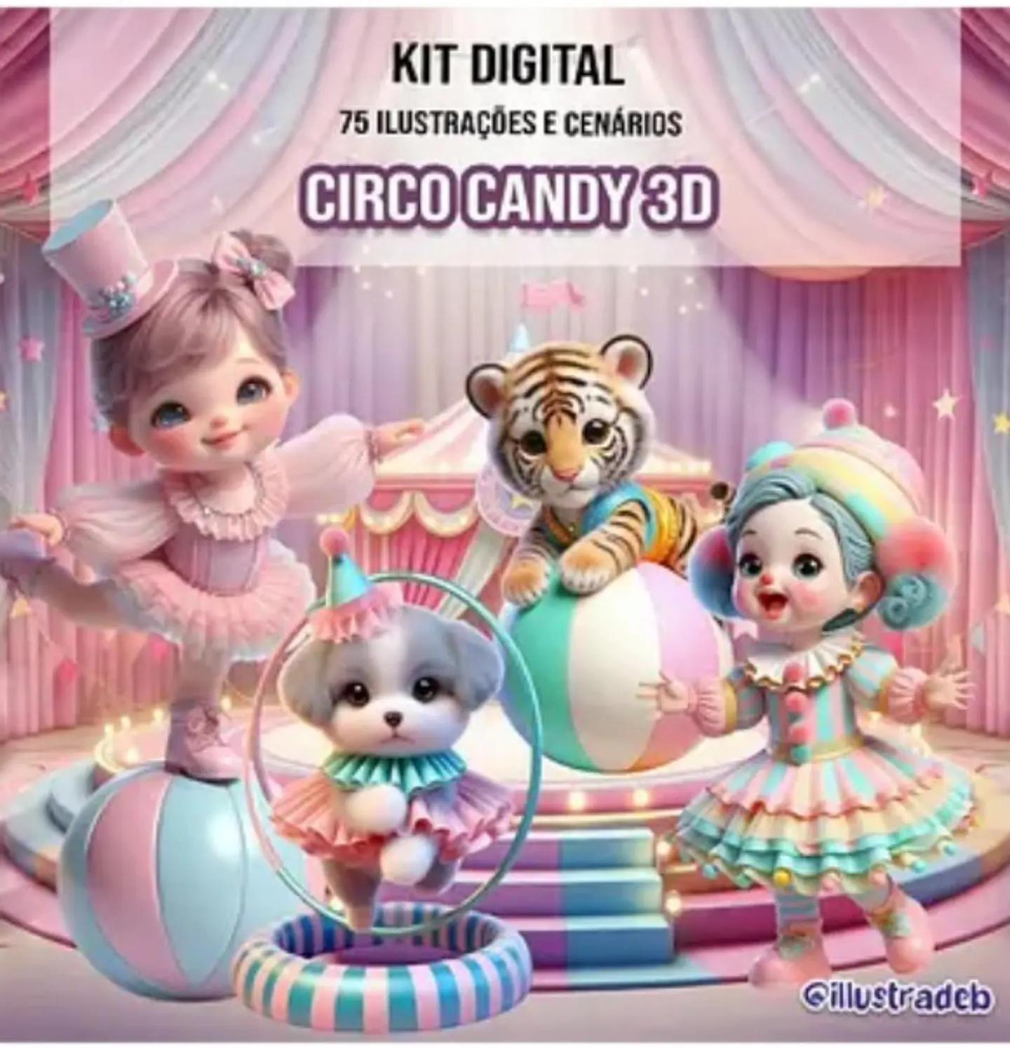 Circo Candy 3D- Kit Digital    1