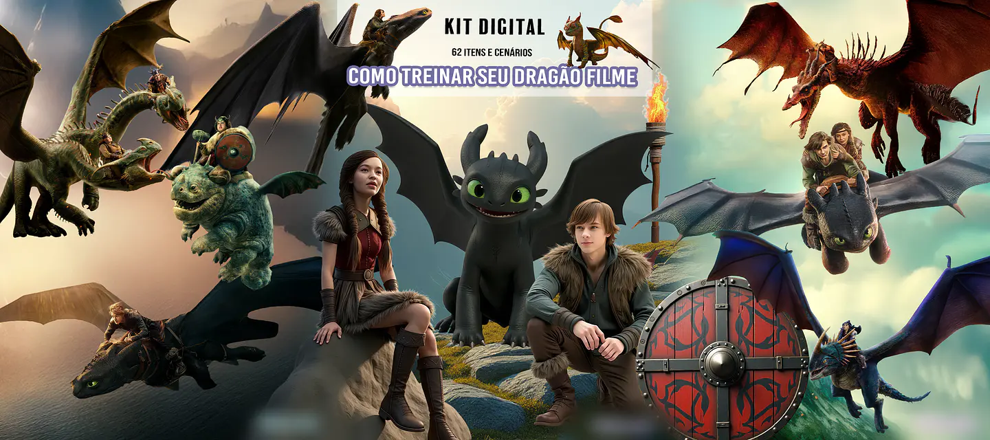 Como Treinar seu Dragão- Kit Digital    1