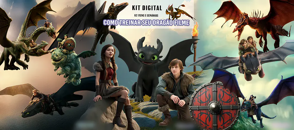 Como Treinar seu Dragão- Kit Digital    1