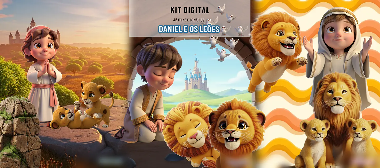 Daniel na cova dos leões- Kit Digital 1