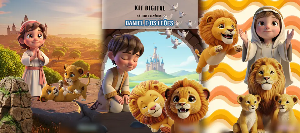 Daniel na cova dos leões- Kit Digital 1