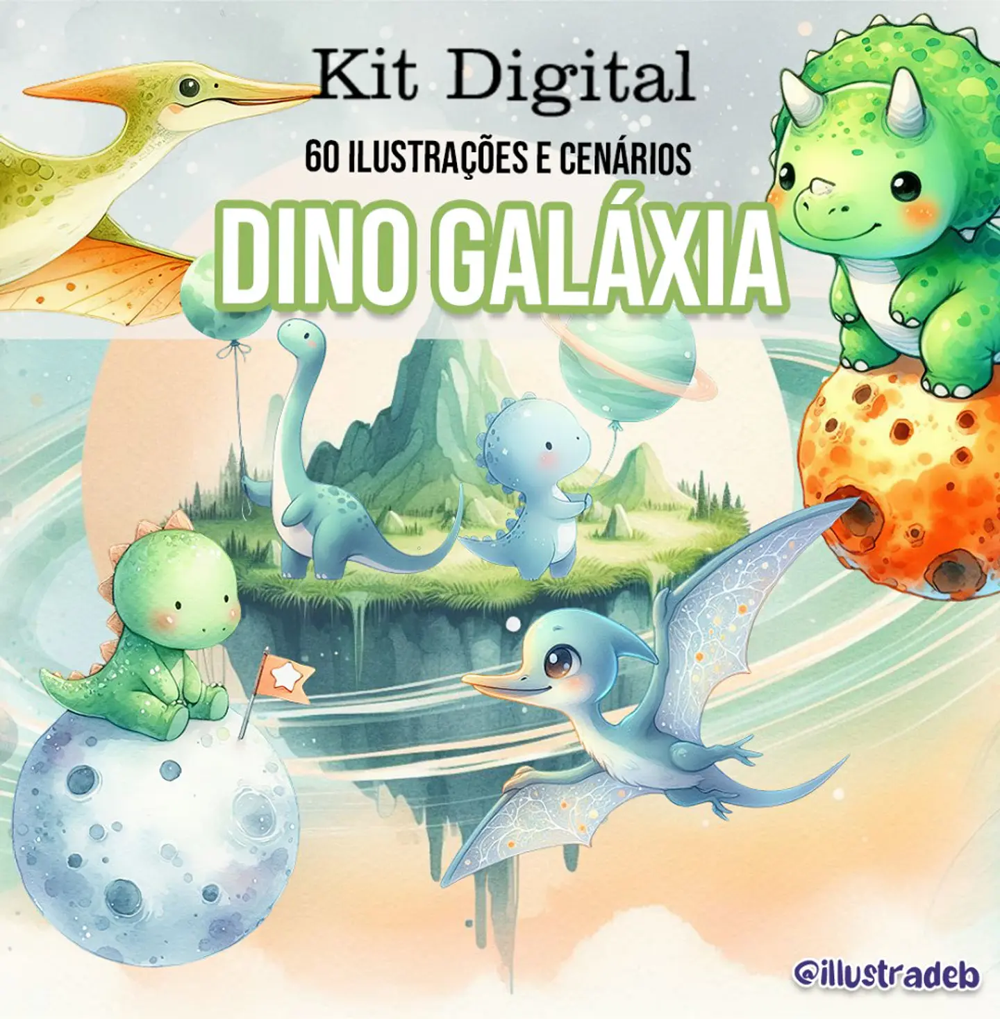 Dino Galáxia- Kit Digital  1