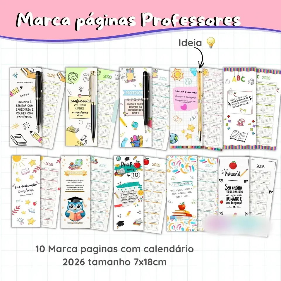 Marca Páginas - Dia dos Professores 1